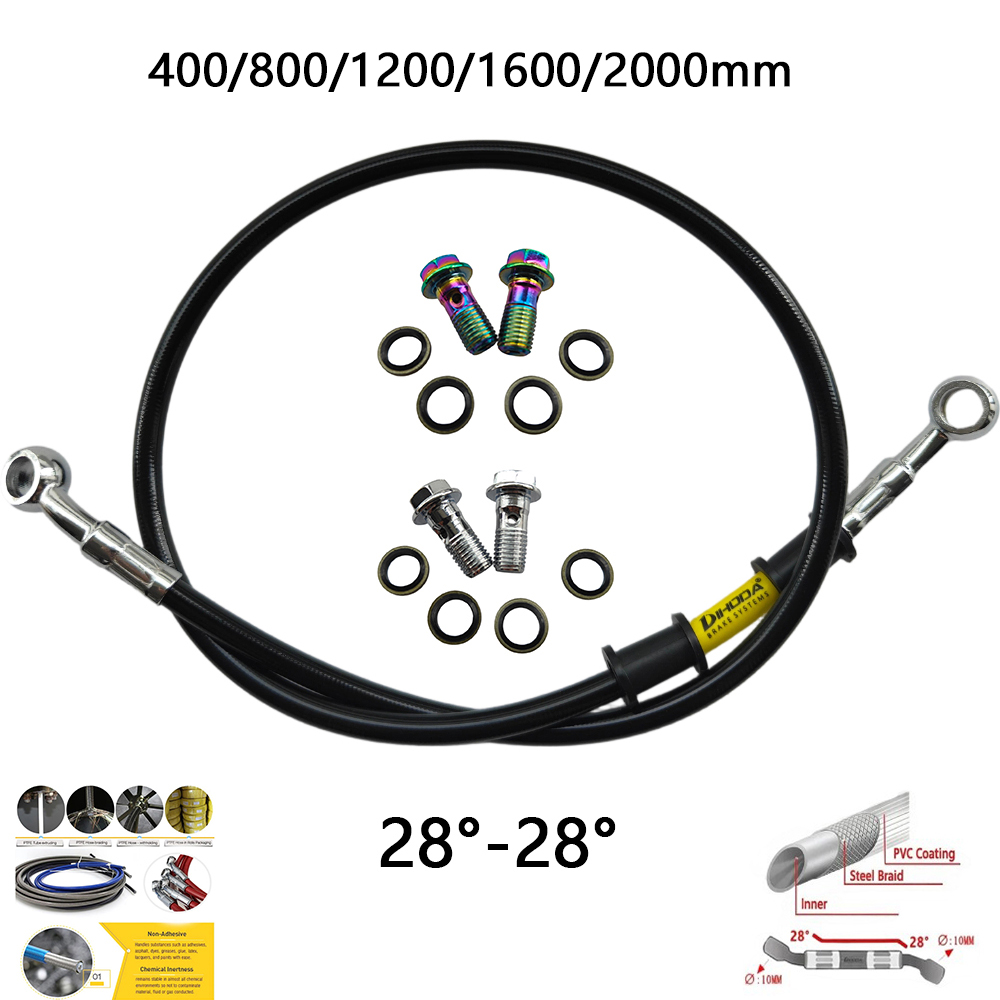 Brake Line Motorcycle - 28 ° -28 ° Set di