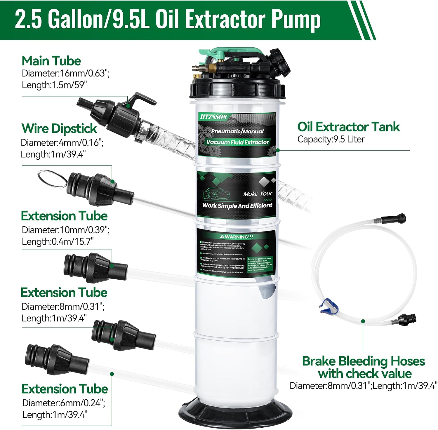 Pompa Estrattore Olio 9.5 L/2. - Brake Fluid recensione e prezzo