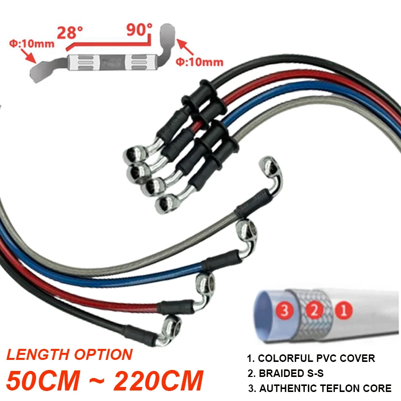 2X Tubo Freno Idraulico Intrec - Motorcycle Brake Cable recensione e prezzo