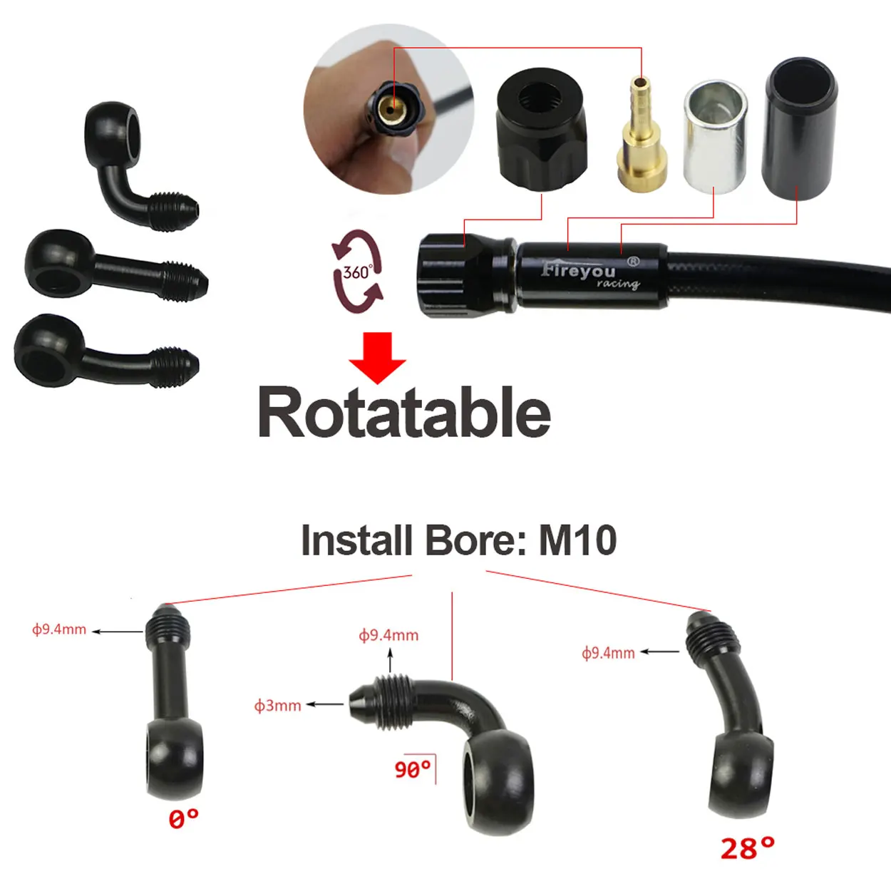 AN3 Tubo freno intrecciato Mot - Brake Line Motorcycle recensione e prezzo